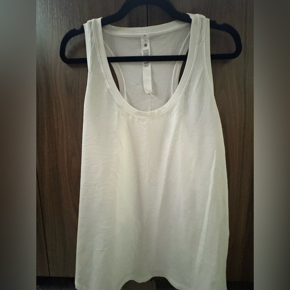 lululemon athletica Tops - LULULEMON LOVE RACERBACK TANK TOP- SIZE 12- WHITE- EXCELLENT CONDITION!